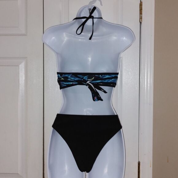 Shein 3 pc  tropical binkini short set Sz M NWOT - Picture 7 of 7